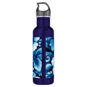 Sunflower at Night Flower Floral Personalized Waterfles (Achterkant)