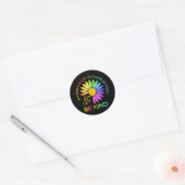 Sunflower Autism Awareness Be Kind Puzzle Ronde Sticker (Envelop)