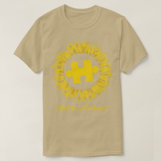 Sunflower Autism Awareness Gift T-shirt (Design voorkant)