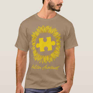 Sunflower Autism Awareness Gift T-shirt