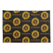 Sunflower/Awareness...RSD/CRPS Kussensloop (Achterkant-Rechts)