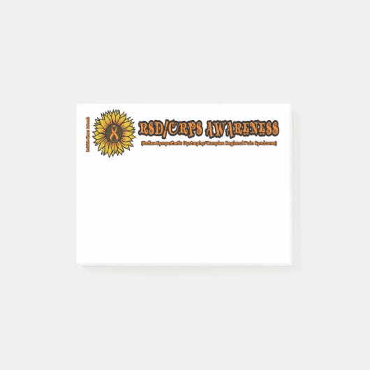 Sunflower/Awareness...RSD/CRPS Post-it® Notes (Voorkant)