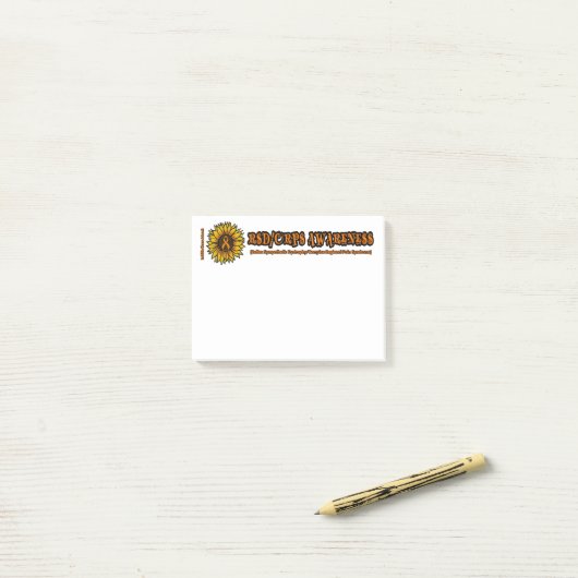 Sunflower/Awareness...RSD/CRPS Post-it® Notes (Op bureau)