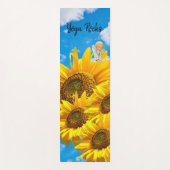 Sunflower Baby Angel Floral Yoga Mat (Voorkant)