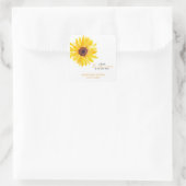Sunflower Baby Shower Favor Stickers (Tas)