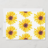 Sunflower Baby Shower Thank You Card Bedankkaart (Achterkant)