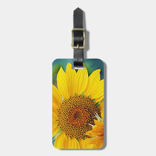 SUNFLOWER BAGAGELABEL TRAVEL GIFT (Voorkant verticaal)