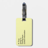 SUNFLOWER BAGAGELABEL TRAVEL GIFT (Achterkant verticaal)