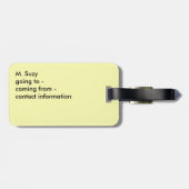 SUNFLOWER BAGAGELABEL TRAVEL GIFT (Achterkant horizontaal)