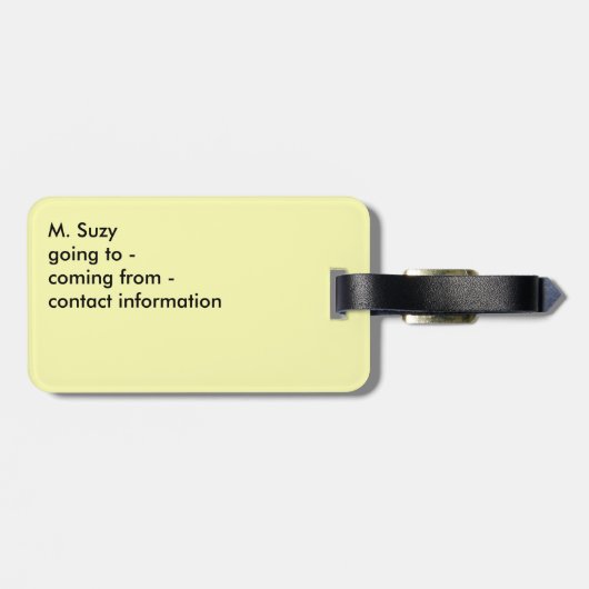 SUNFLOWER BAGAGELABEL TRAVEL GIFT (Achterkant horizontaal)