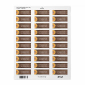 Sunflower Barn Wood Return Address Label (Full Sheet)
