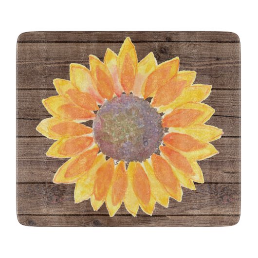 Sunflower Barn Wood Snijplank (Voorkant)