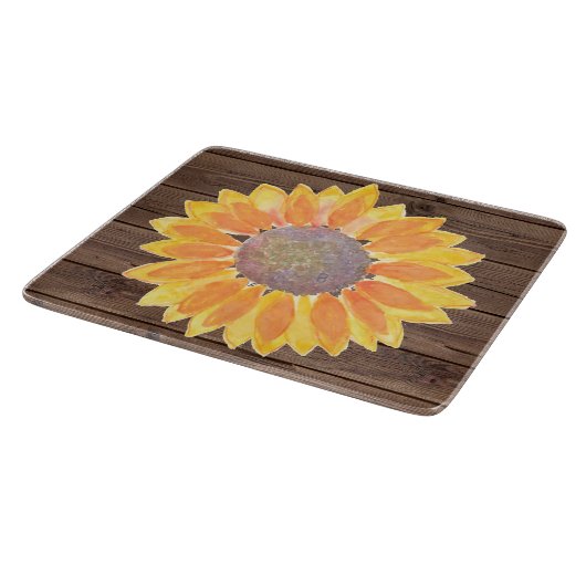 Sunflower Barn Wood Snijplank (Hoek)