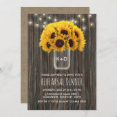 Sunflower Barn Wood Weddenschap Kaart (Voorkant / Achterkant)