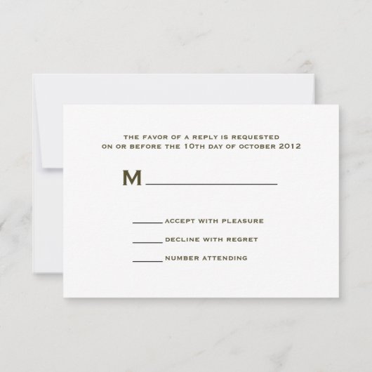 Sunflower & Barnwood Rustic Wedding RSVP (Achterkant)