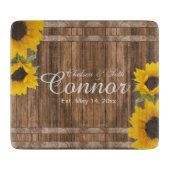 Sunflower Barnwood Snijplank (Voorkant)