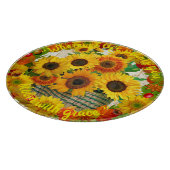 Sunflower Basket Bouquet Bloom met Grace Snijplank (Hoek)