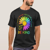 Sunflower Be Kind Puzzle Support Autism Awareness  T-shirt (Voorkant)