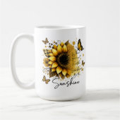 Sunflower Be the Sunshine Quote | Koffiemok (Links)