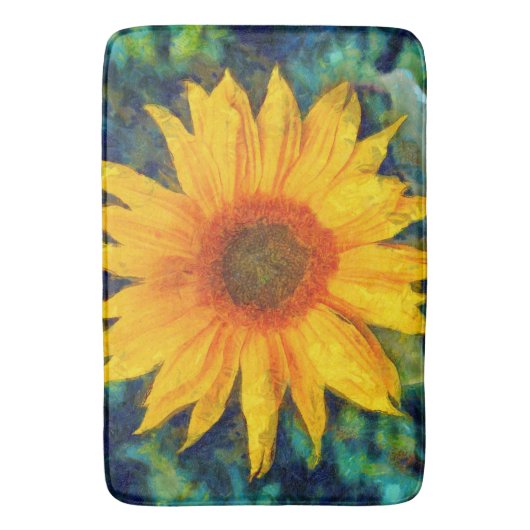 Sunflower Beauty Badmat (Voorkant Verticaal)