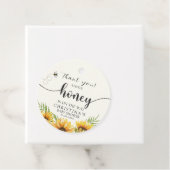 Sunflower Bee Baby Shower  Bedankjes Labels (In situ)