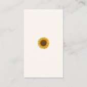 Sunflower Bee Baby Shower Book Request Card Visitekaartje (Achterkant)