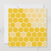 Sunflower Bee Baby shower per post Kaart (Achterkant)