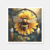 Sunflower Bee Dreamcatcher, Servet (Voorkant)