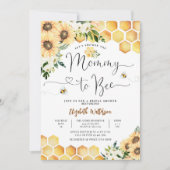 Sunflower Bee Mama to Bee Baby shower Kaart (Voorkant)