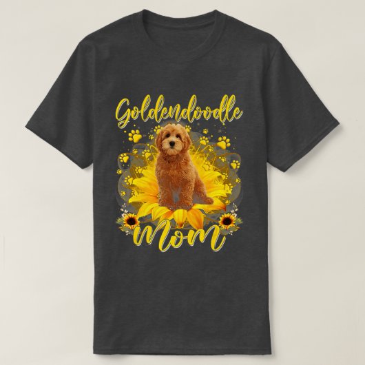 Sunflower Best Dog mam Ever Funny Goldendole Dog T-shirt (Design voorkant)