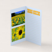 Sunflower：Bi-fold card Kaart (Binnen)