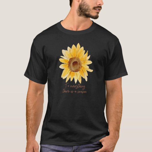 Sunflower Bible Study Christian Womens Graphic Tee T-shirt (Voorkant)