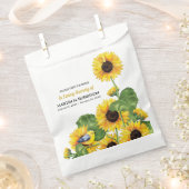Sunflower Bird Seed Packet Funeral Memorial Bedankzakje (Geknipt)