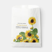 Sunflower Bird Seed Packet Funeral Memorial Bedankzakje (Voorkant)