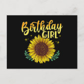 Sunflower Birthday Girl Party Family Matching Briefkaart (Voorkant)
