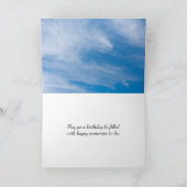 Sunflower Birthday Heart Kaart (Binnen)