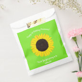 Sunflower Birthday Party Bedankzakje (Gezegeld)