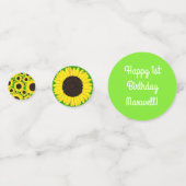 Sunflower Birthday Party Confetti (Voorkanten)