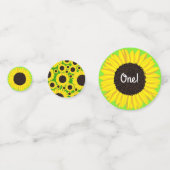 Sunflower Birthday Party Confetti (Achterkanten)