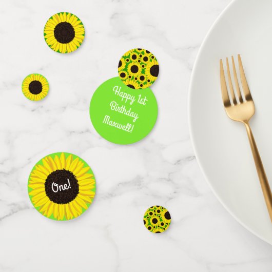Sunflower Birthday Party Confetti (Groep)