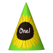 Sunflower Birthday Party Feesthoedjes (Voorkant)