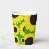 Sunflower Birthday Party Papieren Bekers (Rechts)