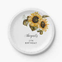 Sunflower Birthday Party Papieren Bordje