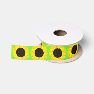 Sunflower Birthday Party Satijnen Lint