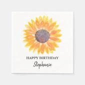 Sunflower Birthday Party Servet (Voorkant)