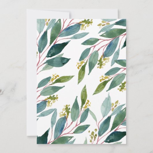 Sunflower Birthday Uitnodiging (Achterkant)