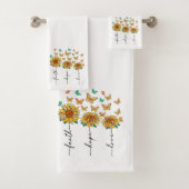 Sunflower Bliss Handdoek Trio (Insitu)
