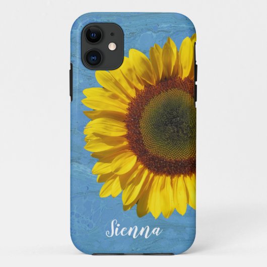 Sunflower Bloem OtterBox iPhone Hoesje (Achterkant)