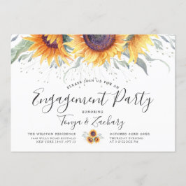 Sunflower Bloom | Engagement Party Kaart