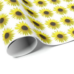 Sunflower Bloom Pattern Cadeaupapier